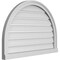 Ekena Millwork Round Top Surface Mount PVC Gable Vent: Functional, w/ 2"W x 2"P Brickmould Sill Frame, 34"W x 24"H GVPRT34X2403SF - alternate 2